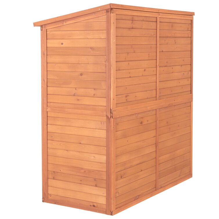 Leisure Season 5 ft. W x 2 ft. 7 in. D Solid Wood Lean To Tool